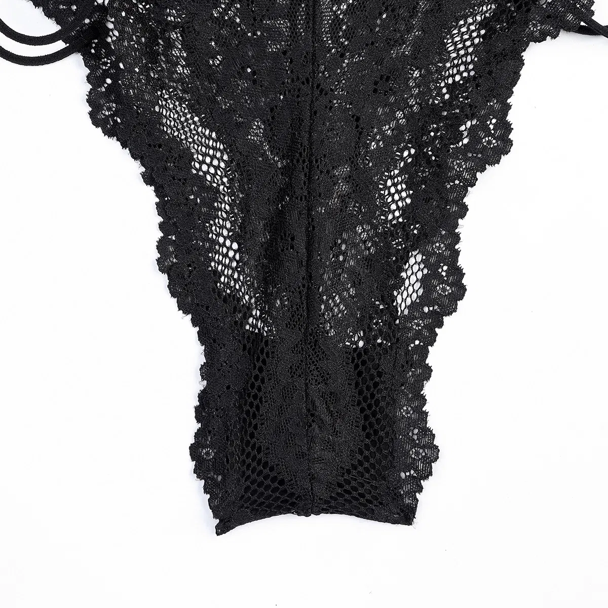 Sexy See-Through Mesh One Piece Underwear Set New Fashion Backless Embroidery Lingerie