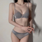 New Style Wholesale French Breathable Deep V Mesh Spliced Ultra-Thin Luxury for Women Soft Sexy Underwear Bra Set Lingerie