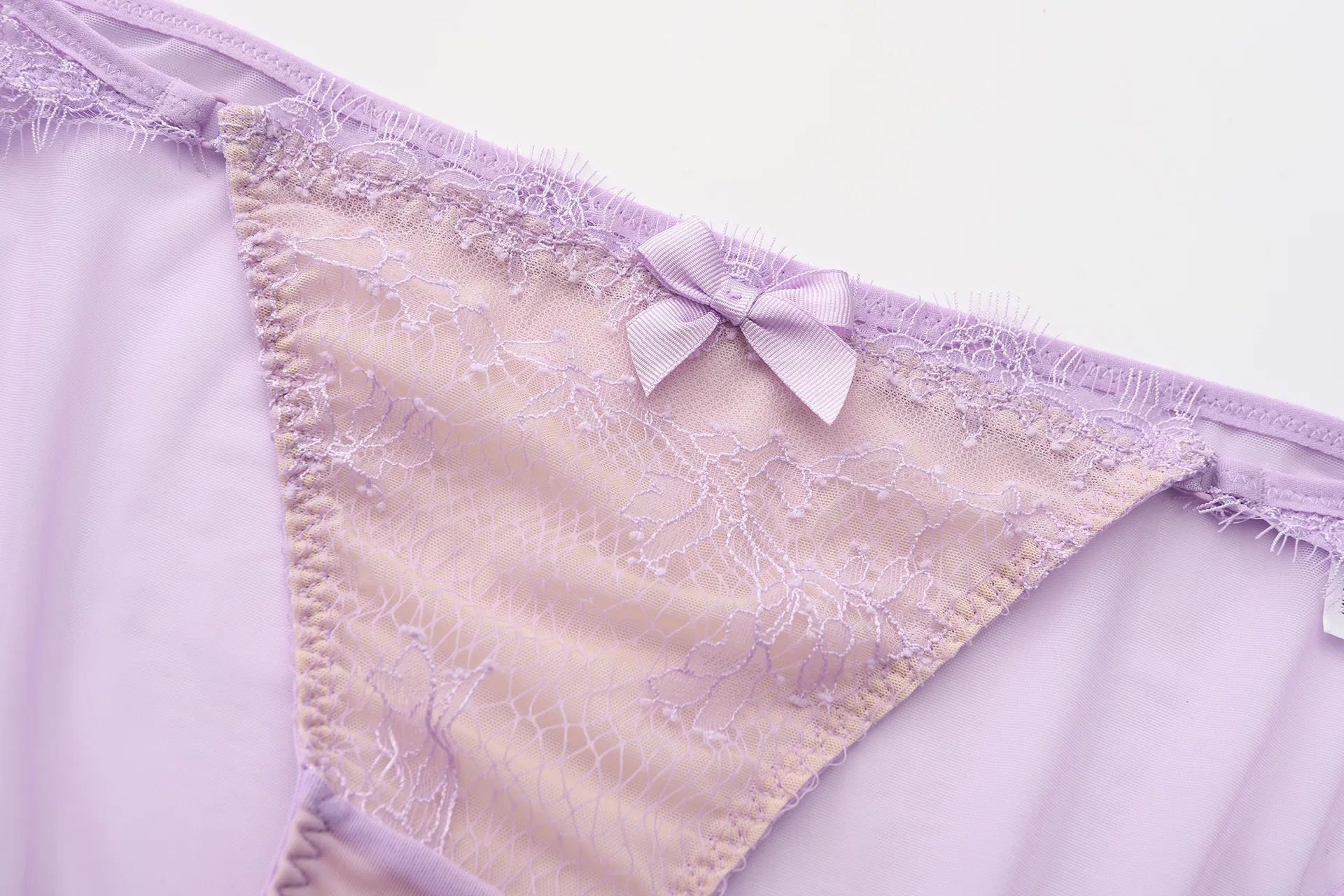 Wholesale Transparent Eyelash Lace Gathering Breathable for Women Soft Bra Breathable Ultra-Thin Set Sexy Underwear Lingerie