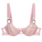 2025 Wholesale Mesh Gathering Ladies Breathable for Women Soft Bra Breathable Ultra-Thin Set Sexy Underwear Lingerie
