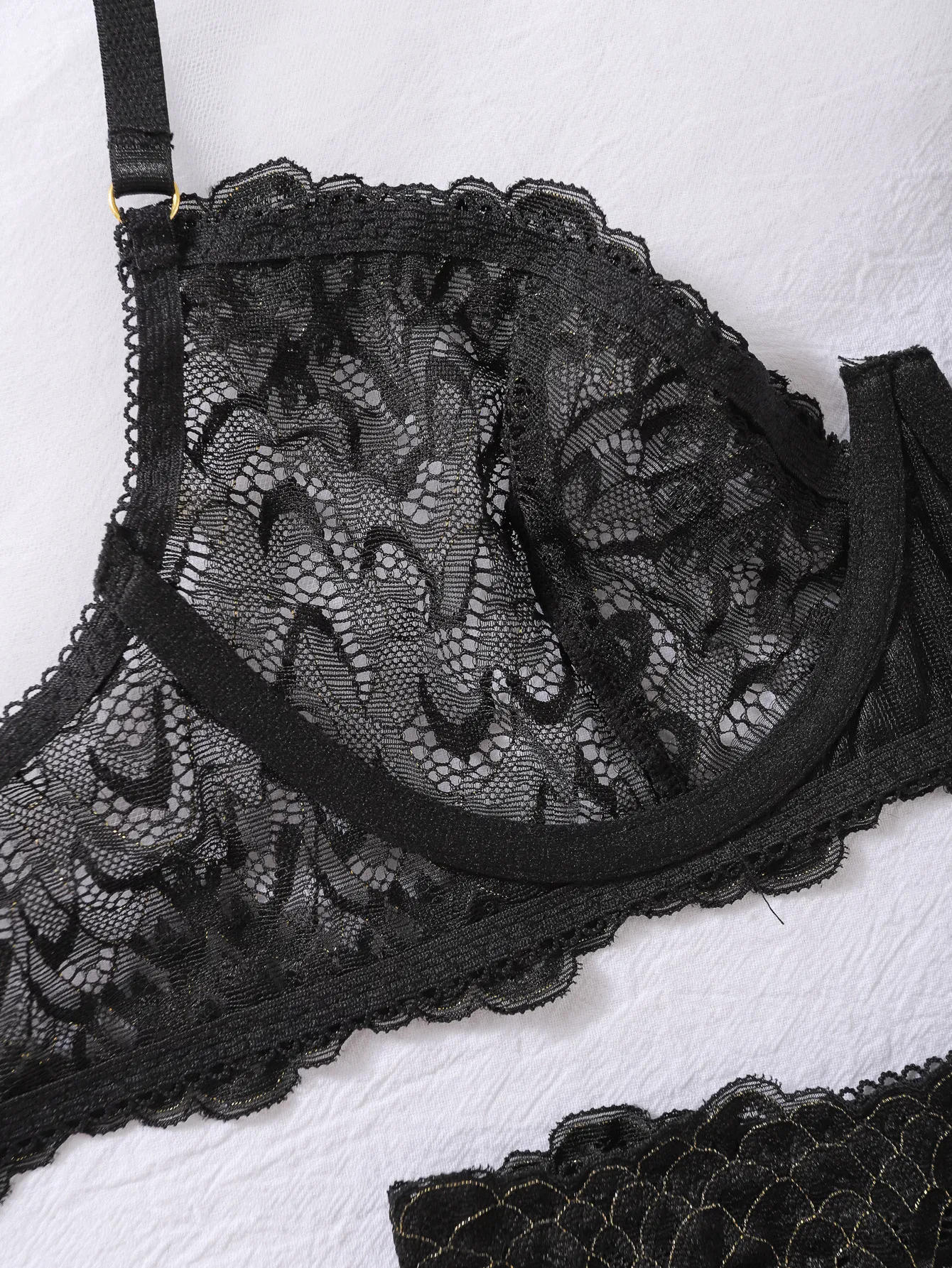 Wholesale Embroidery Lace Underwear Set for Woman Sexy High Quality Push-up Lingerie