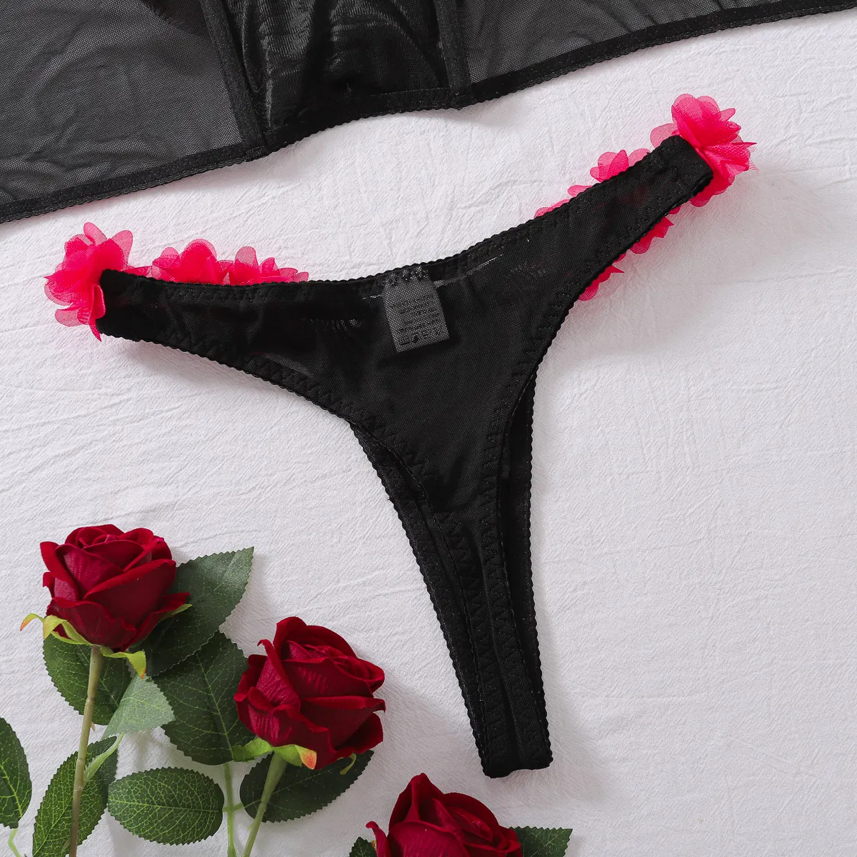 Wholesale 3D Heart Transparent Underwear for Woman New Fashion Ultra-Thin Lingerie