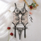 Wholesale See-Through One-Piece Bra Panty Set for Woman Sexy Floral Embroidery Lingerie